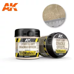   AK-Interactive LIGHT & DRY CRACKLE EFFECTS (Száraz világos repedezett talaj effekt) 100 ml AK8033