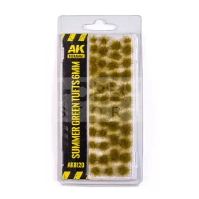   AK-Interactive Tufts - SUMMER GREEN TUFTS 6MM - Fűcsomók diorámához AK8120