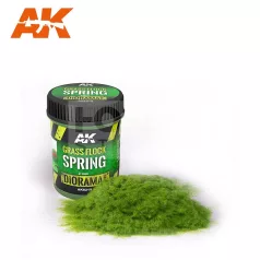   AK-Interactive SPRING 2 mm-es statikus szórható műfű (Static Grass Flock 2mm - SPRING - 250 ml) AK8219