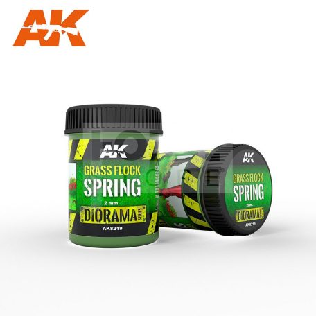 AK-Interactive SPRING 2 mm-es statikus szórható műfű (Static Grass Flock 2mm - SPRING - 250 ml) AK8219