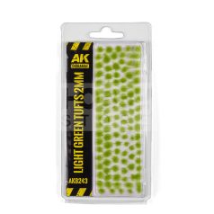   AK-Interactive LIGHT GREEN TUFTS 2MM - Fűcsomók diorámához AK8243