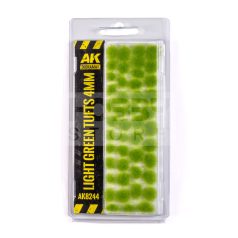   AK-Interactive LIGHT GREEN TUFTS 4MM - Fűcsomók diorámához AK8244