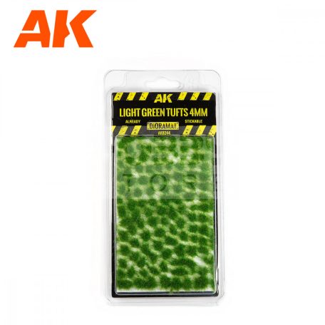 AK-Interactive LIGHT GREEN TUFTS 4MM - Fűcsomók diorámához AK8244