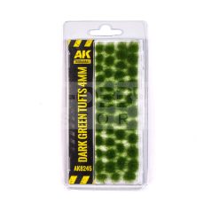   AK-Interactive DARK GREEN TUFTS 4MM - Fűcsomók diorámához AK8245