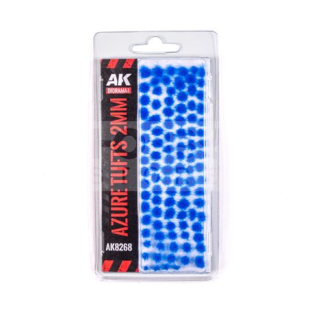 AK-Interactive AZURE FANTASY TUFTS 2MM - Fűcsomók diorámához-figurákhoz AK8268