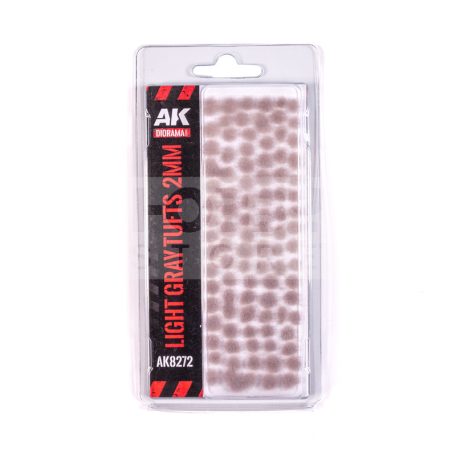 AK-Interactive LIGHT GREY FANTASY TUFTS 2MM - Fűcsomók diorámához-figurákhoz AK8272