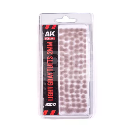 AK Interactive LIGHT GREY FANTASY TUFTS 2MM – Világosszürke