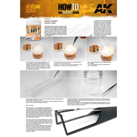 AK-Interactive Gauzy Agent Glass Coat (100ml) AK893