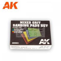   AK-Interactive MIXED GRIT SANDING PADS SET 4 UNITS. - csiszolószivacs makettezéshez AK9021