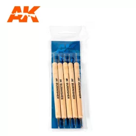   AK-Interactive SCULPTING BURNISHERS SET - formázó készlet AK9052