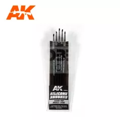   AK-Interactive Formázó szilikon ecset kis méret-kemény (  SILICONE BRUSHES HARD TIP SMALL (5 SILICONE PENCILS) AK9087