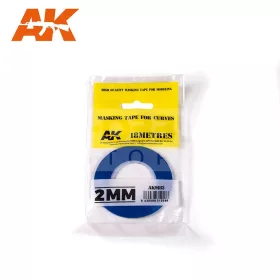   AK-Interactive hajlítható maszkoló szalag 2 mm-18m (MASKING TAPE FOR CURVES 2MM) AK9182