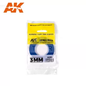   AK-Interactive hajlítható maszkoló szalag 3 mm-18m (MASKING TAPE FOR CURVES 3MM) AK9183
