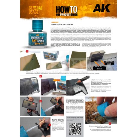 AK-Interactive PRECISION ANTISHINE - Mattító folyadék 40 ml AK9322