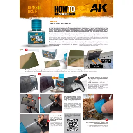 AK-Interactive PRECISION ANTISHINE - Mattító folyadék 40 ml AK9322
