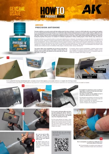 AK-Interactive PRECISION ANTISHINE - Mattító folyadék 40 ml AK9322