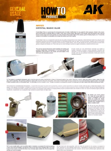 AK-Interactive CRYSTAL MAGIC GLUE - Ragasztó átlátszó alkatrészekhez 30 ml AK9323