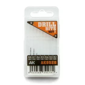   AK-Interactive - Drill bits set 1 - Fúrószár készlet makettezéshez AK9528