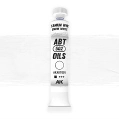   AK Interactive - Titanium/SNOW WHITE - Hófehér színű  olajfesték 20 ml - AKABT001