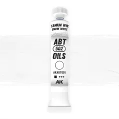   AK Interactive - Titanium/SNOW WHITE - Hófehér színű  olajfesték 20 ml - AKABT001
