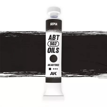 AK Interactive - Sepia - Szépia színű olajfesték 20 ml - AKABT002
