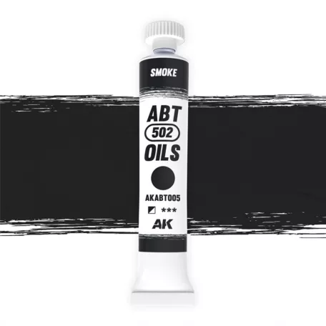 AK Interactive - Smoke - Füst színű olajfesték 20 ml - AKABT005