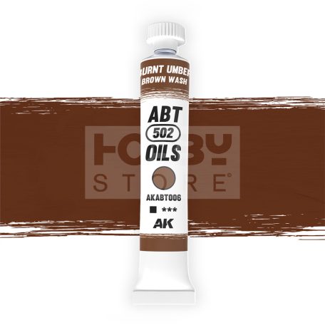 Abteilung502 - Burnt Umber/Brown Wash - olajfesték 20 ml - AKABT006