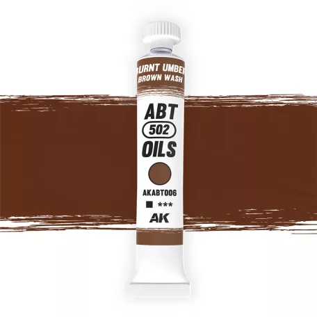 AK Interactive - Burnt Umber/Brown Wash olajfesték 20 ml - AKABT006