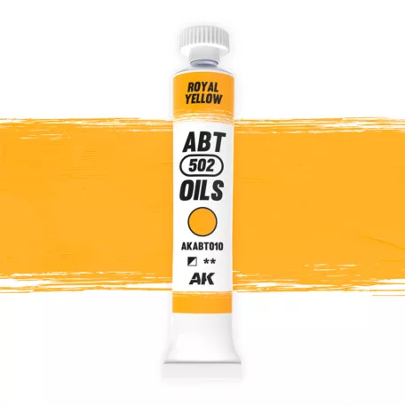 AK Interactive - Royal Yellow - Sárga színű  olajfesték 20 ml - AKABT010