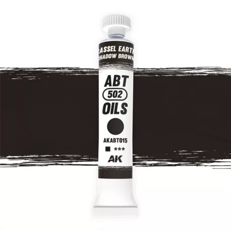 AK Interactive - Cassel Earth/Shadow Brown - Árnyék barna színű  olajfesték 20 ml - AKABT015