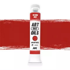   AK Interactive - WARM RED - Melegpiros színű  olajfesték 20 ml - AKABT025