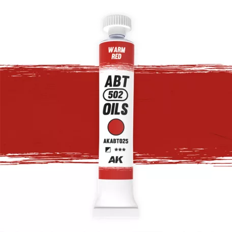 AK Interactive - WARM RED - Melegpiros színű  olajfesték 20 ml - AKABT025