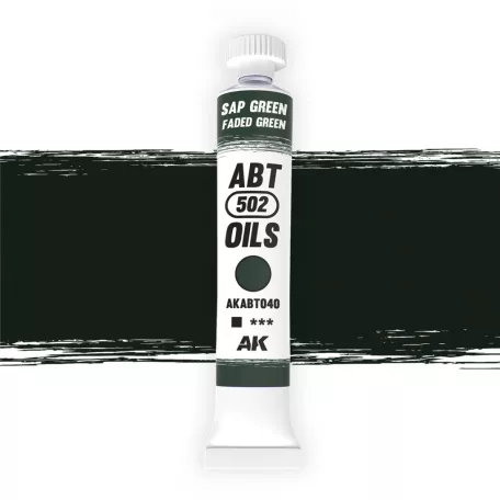 AK Interactive - SAP GREEN/FADED GREEN - Fakózöld színű  olajfesték 20 ml - AKABT040