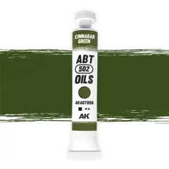   AK Interactive - CINNABAR GREEN - Olivazöld színű  olajfesték 20 ml - AKABT050