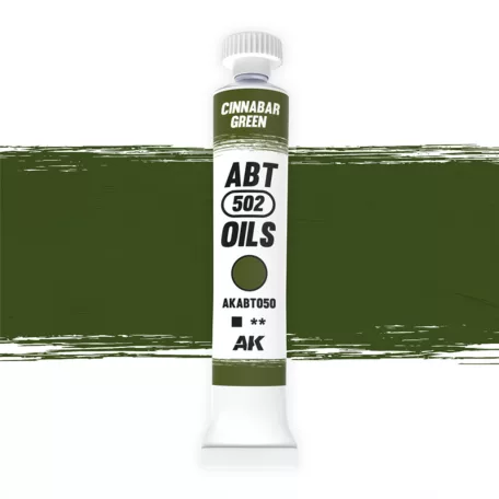 AK Interactive - CINNABAR GREEN - Olivazöld színű  olajfesték 20 ml - AKABT050