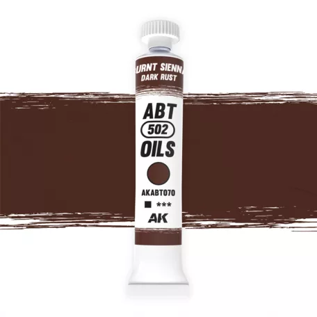 AK Interactive - BURNT SIENNA/DARK RUST - Sötét rozsda színű  olajfesték 20 ml - AKABT070