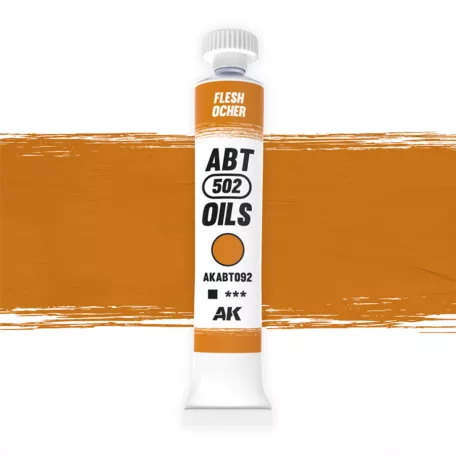 AK Interactive - FLESH OCHER - Okker színű  olajfesték 20 ml - AKABT092