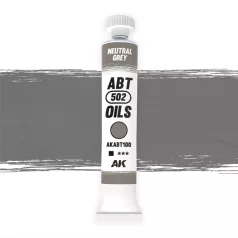   AK Interactive - NEUTRAL GREY - Természetes szürke színű  olajfesték 20 ml - AKABT100