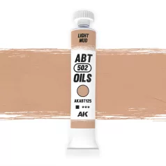   AK Interactive - LIGHT MUD - Világos sár színű olajfesték 20 ml - AKABT125