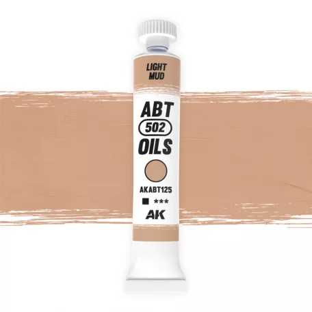 AK Interactive - LIGHT MUD - Világos sár színű olajfesték 20 ml - AKABT125