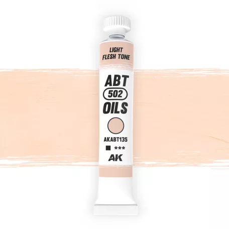 AK Interactive - LIGHT FLESH TONE - Világos bőrtónus színű olajfesték 20 ml - AKABT135