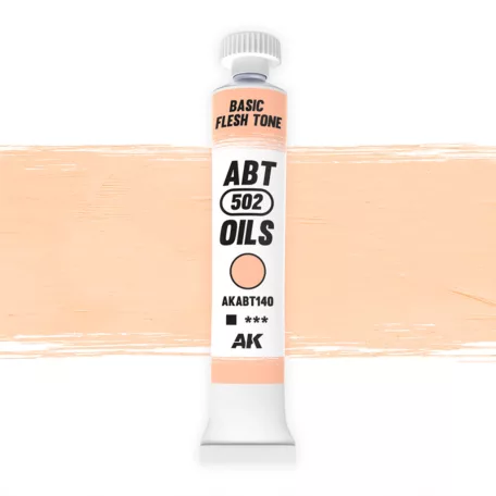 AK Interactive - BASIC FLESH TONE - Alap bőrtónus színű olajfesték 20 ml - AKABT140