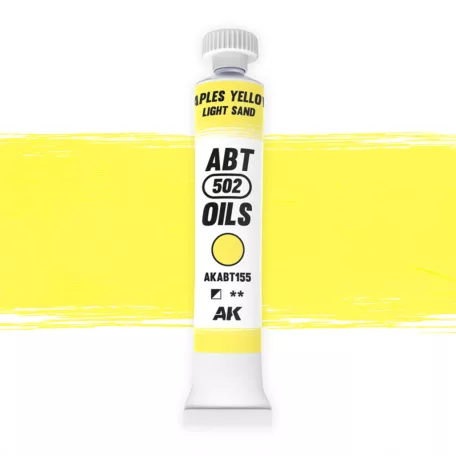 AK Interactive - NAPLES YELLOW/LIGHT SAND - Világos homok színű olajfesték 20 ml - AKABT155