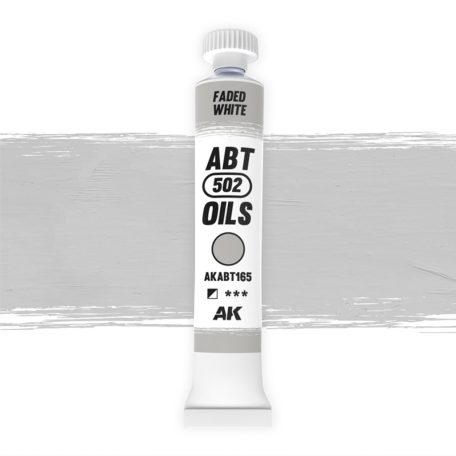 AK Interactive - FADED WHITE - Fakult fehér színű olajfesték 20 ml - AKABT165