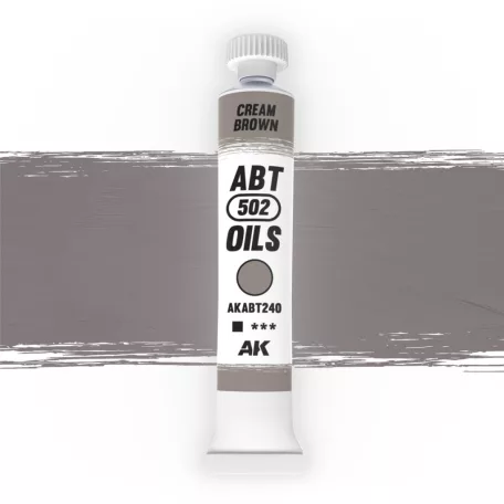 AK Interactive - CREAM BROWN - Krémbarna színű olajfesték 20 ml - AKABT240