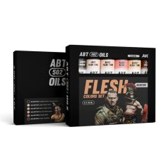   AK Interactive - FLESH COLORS SET - olajfesték szett 6X20 ml - AKABT301