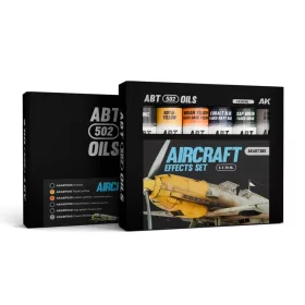   AK Interactive - AIRCRAFT EFFECTS SET - olajfesték szett 6X20 ml - AKABT305