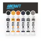 AK Interactive - AIRCRAFT EFFECTS SET - olajfesték szett 6X20 ml - AKABT305