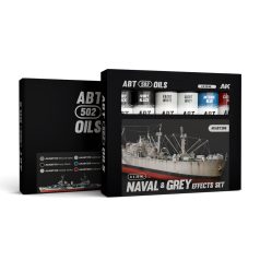   AK Interactive - NAVAL AND GREY EFFECTS SET - olajfesték szett 6X20 ml - AKABT306
