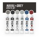 AK Interactive - NAVAL AND GREY EFFECTS SET - olajfesték szett 6X20 ml - AKABT306
